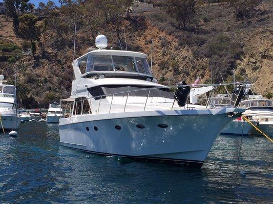 Ocean Alexander successfully delivered to Avalon Harbor in Catalina