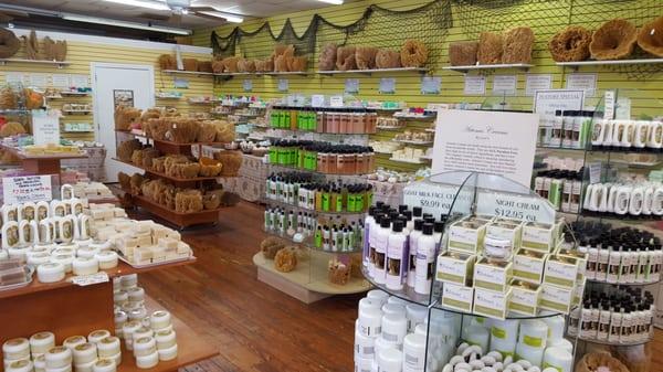 Imported and handmade soaps, oils, lotions, and bath products