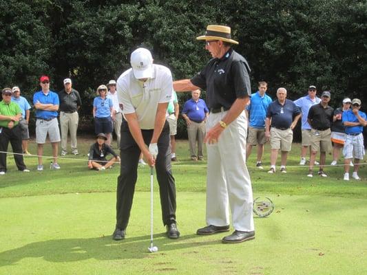 2013 clinic at Golf Club of Georgia. Bo Van Pelt and David Leadbetter.