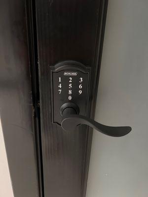 Key pad lock for interior home office door....