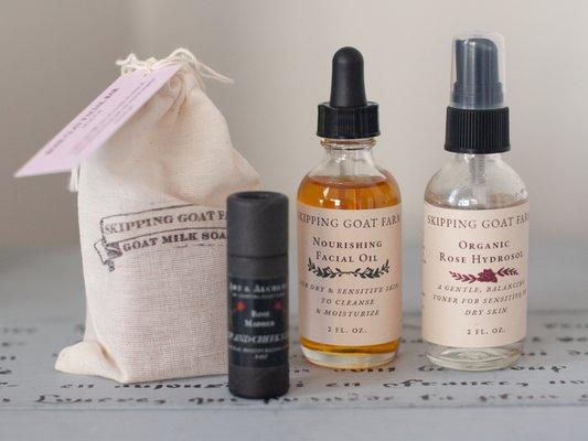 All natural rose facial set