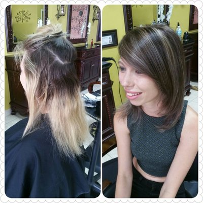 Color correction  / 
Organic color & highlights done by Vini