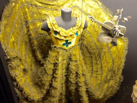 Vivid yellow ball gown