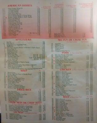 new yummy Chinese restaurant menu - 2015