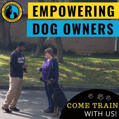 Working with Reactive Dogs is about empowering the owner to lead their dog. Boss The Doberman is now a calm confident dog