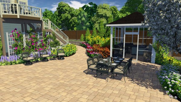 3D rendering for a Northern Virginia patio project