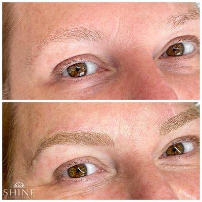 Microblading before and after