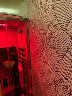 Red light therapy sauna