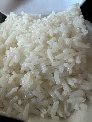 Plain white rice.