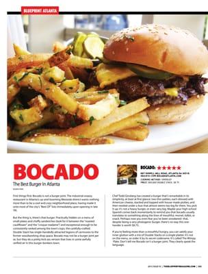 pretty good review on Bocado, Atlanta. the juiciest burgers in ATL, spot on.