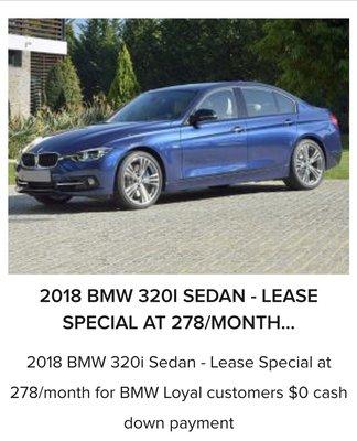 BMW April Lease Special