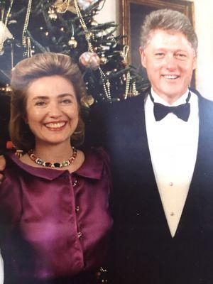 7/18/18. Wednesday afternoon. Wow. Hillary and Bill. Christmas at The White House, 1994.