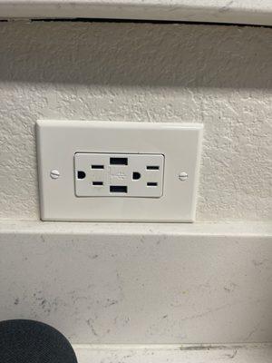 Wall outlet installation