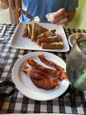 French Toast with bacon