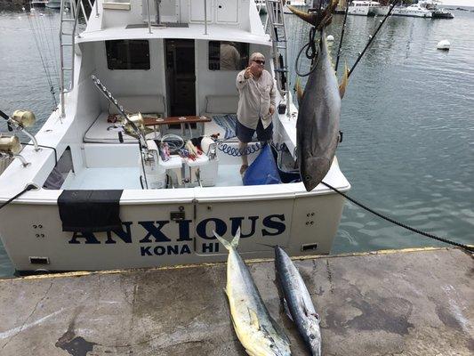 Captain Neil and some taste fish!