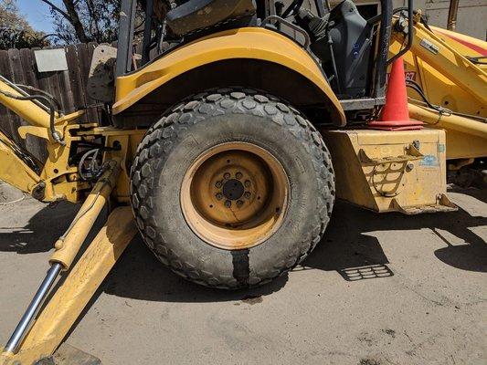 Heavy equipment tires I can do those too..