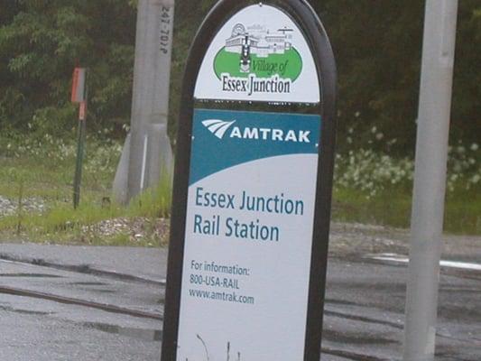 Amtrak station signage