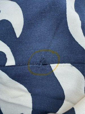 A hole that she didn't sew!!!