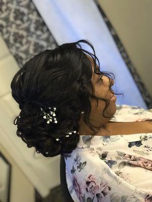 Bridal hair