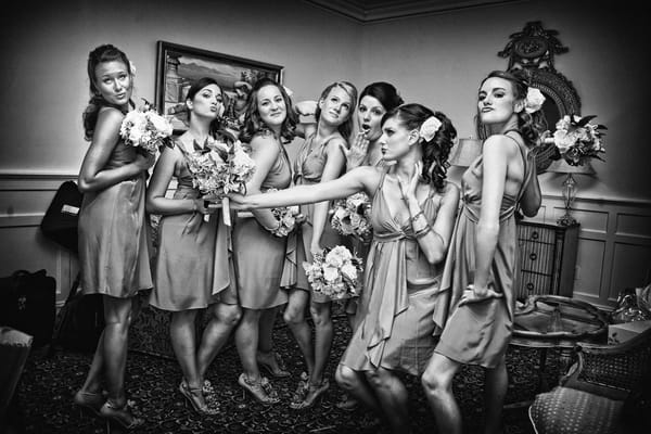 wedding photo of bridal party