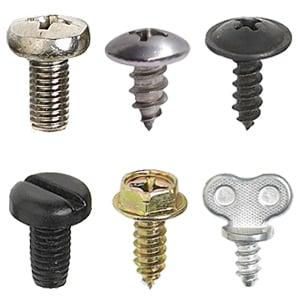 License Plate Fasteners