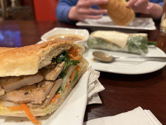 Chicken banh mi -- excellent