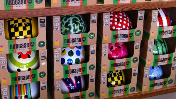 Lots of choices in Nutcase Helmets.