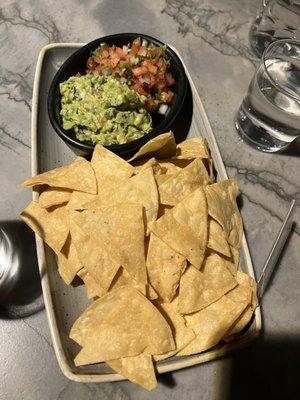 chips and guac salsa