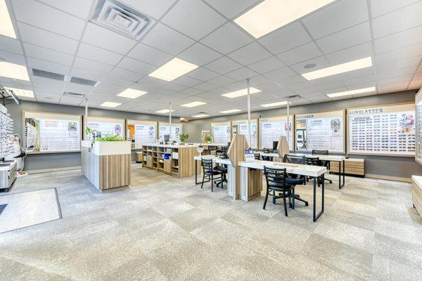 Store Interior at Stanton Optical store in Newport News, VA 23602