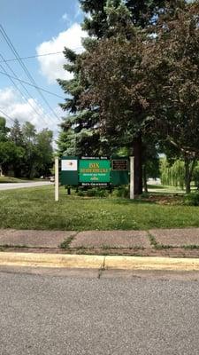 Front entrance to cemetery