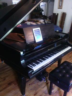 Mason & Hamlin A With Pianodisc HD Low Profile Player System.  Wireless and operated with iPad.