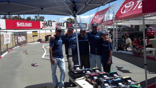 Staff at the Toyota event, Infinion Raceway, Sonoma CA.   20,000 visitors over 3 days