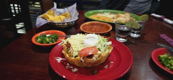 Chicken Fajita Taco Salad