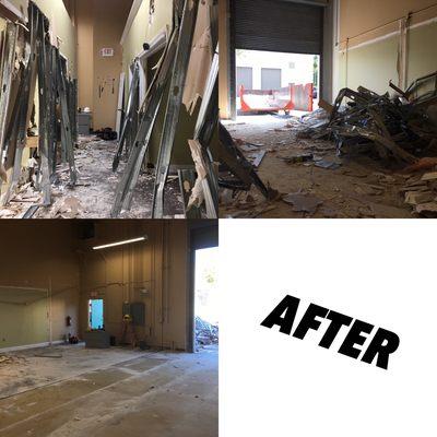 A rush complete demolition job completed in four days. (After picture)