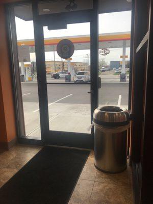 There's a cop outside the Dunkin' Donuts. I looked at Quake and said I don't care if there's a hostage situation I'm getting my coffee