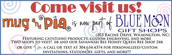 MUG and PIA has TWO (2) shops inside!  Don't forget to call for an appointment for personalized/custom items.  304.634.4374