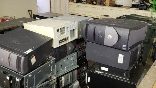 We take any electronics that you may have that are taking up space from your business/home.