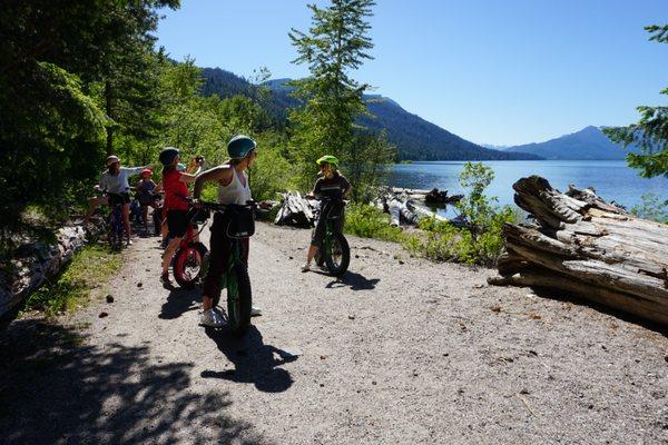 Trail ride along scenic Lake Wenatchee!