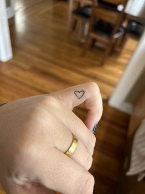 Finger tattoo- cremation tattoo