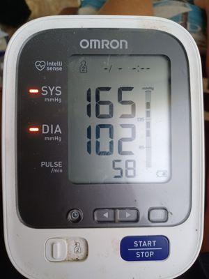 My BP on 8/14/2023.... Should read 123/ 76....Day 14 no meds from Dr.