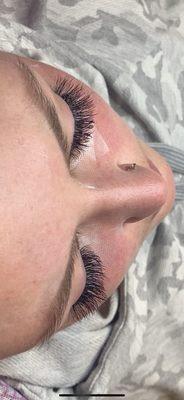 Volume eyelash extensions