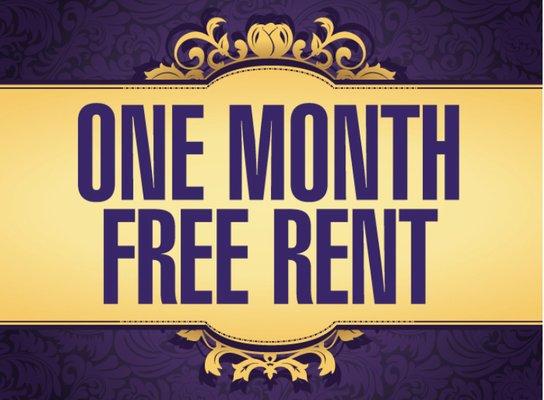 One month free while furnishing and renovating salon