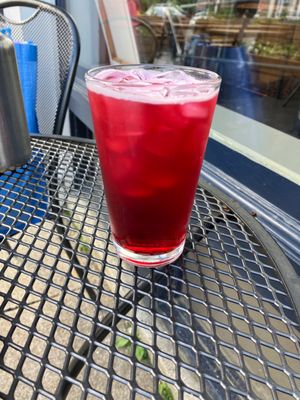 Hibiscus ginger nitro iced tea