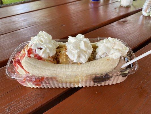 Banana Split the old fashioned way!