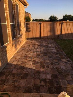 Pavers patio.