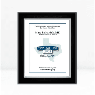 Dr. Marc Salhanick, Top Doctor Award