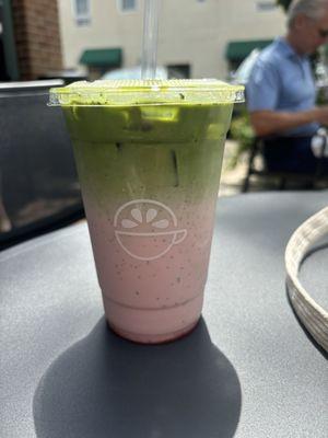 strawberry matcha