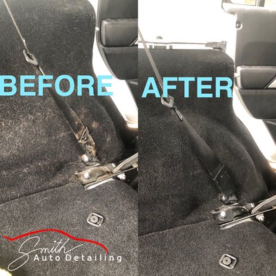 Interior Detail on this Jeep with tons of dirt and pet hair removal. Auto Detailing in Edmond, Ok