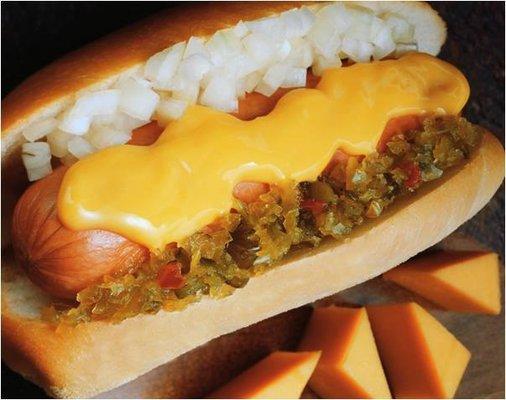 The Cheese dog option (from their Facebook page)