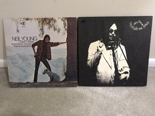 Neil Young albums as my first purchases at Mono Mono Records.